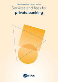 Services and fees for private banking
