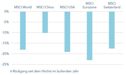 Einbruch Aktienindex