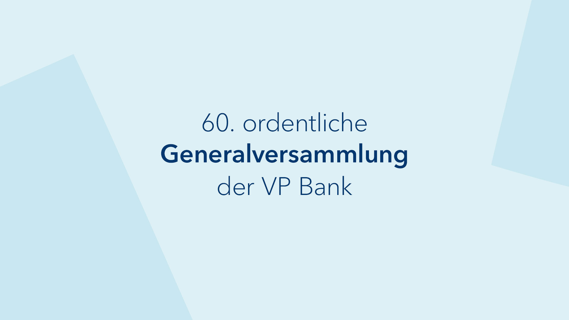 Generalversammlung 2023