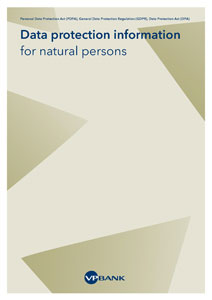 Data protection information for natural persons