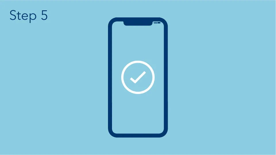 That’s it! You are now set up with a secure connection! Start the VP Bank e-banking app and log in with your usual user details. For security reasons, your old login method will be automatically deactivated upon activation of the VP Bank Connect app. This renders the reader device unserviceable for further use. VP Bank Connect registration: step 5