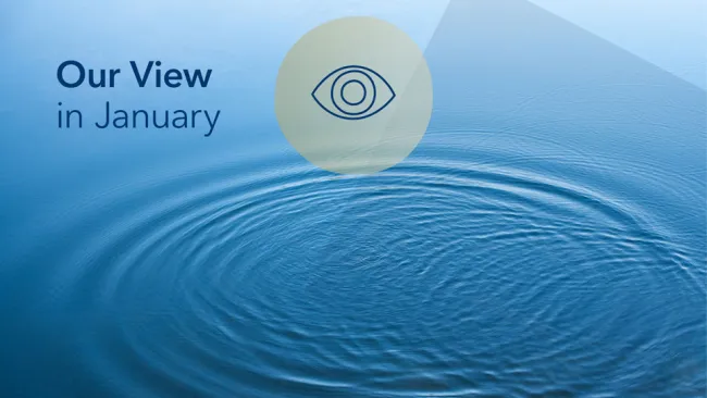 Calm, blue water with concentric circles