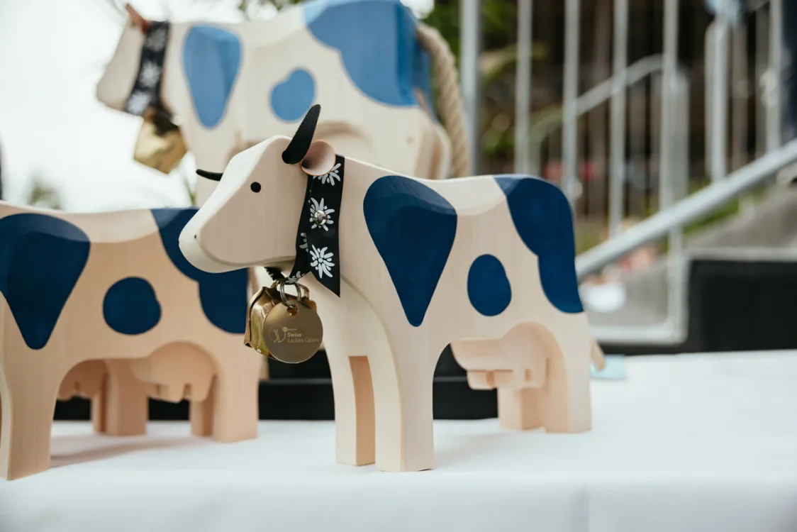 Muuhligan – The trophy for the VP Bank Swiss Ladies Open